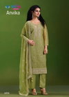 Anvika By Vipul Crinkle Chiffon Designer Salwar Suits Wholesale Online